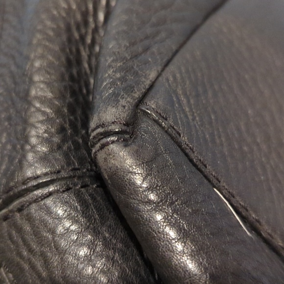 Large black pebble leather Cole Haan hobo bag - Picture 12 of 13